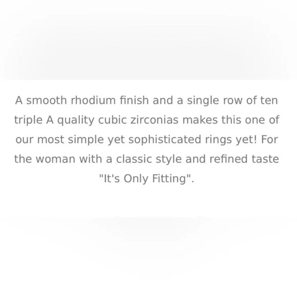 🇨🇦🆕5th Avenue Rhodium Ring - Picture 8 of 16